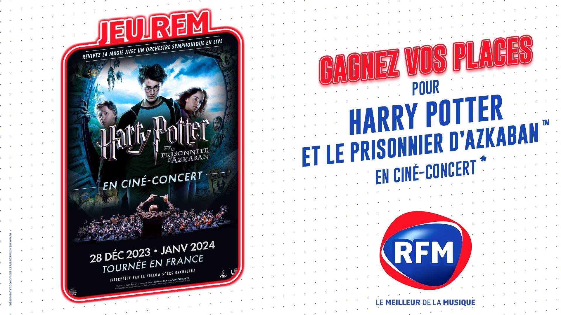 RFM vous offre vos places pour le ciné concert Harry Potter et le