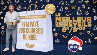 RFM paye vos courses de Noël dans "Le Meilleur des Réveils"