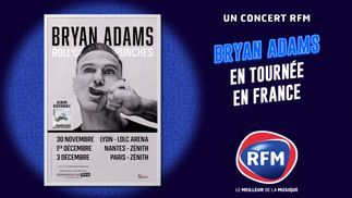 Bryan Adams en tournée en partenariat avec RFM 